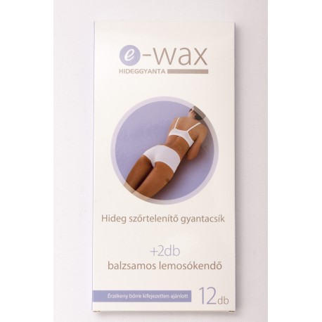 Hideggyanta testre 6 pár + 2 db törlőkendő e-wax