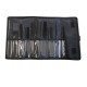 Fésű készlet 9db-os + táska fekete Eurostil 03928