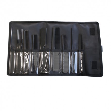 Fésű készlet 9db-os + táska Eurostil 03928