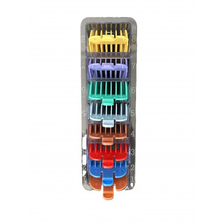 Hajvágógép fej szett színes 8db-os HS 32639