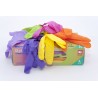 Kesztyű tutti-frutti nitril púdermentes 4x24db ( L )