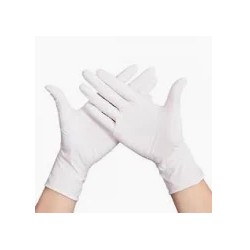 Kesztyű nitril fehér púdermentes Setino 100db ( XS)