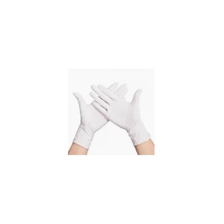 Kesztyű nitril fehér púdermentes Setino 100db ( XS)