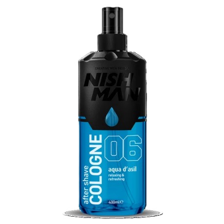 Nish Man After Shave Lotion Cologne 06 Aqua d'Asil  400ml (Pro Size)