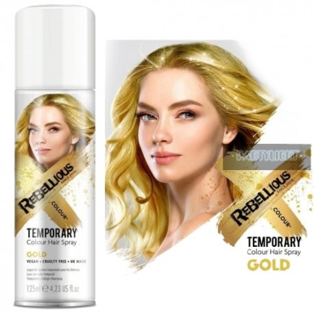 Rebellious Csillámspray Gold 125ml