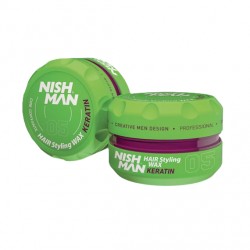 Nish Man Hair Styling Wax (05) Keratin 150ml